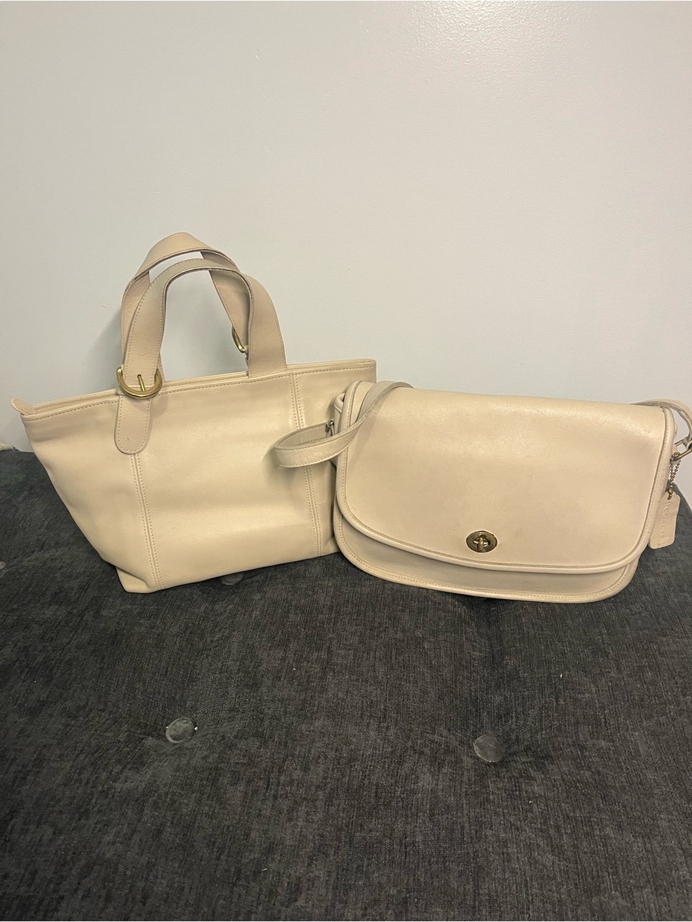 Lot of 2 vintage coach bags